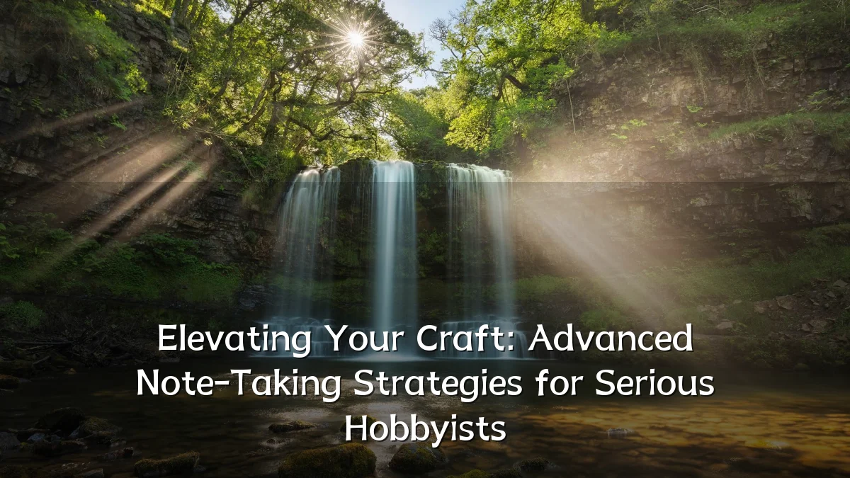 Elevating Your Craft: Advanced Note-Taking Strategies for Serious Hobbyists