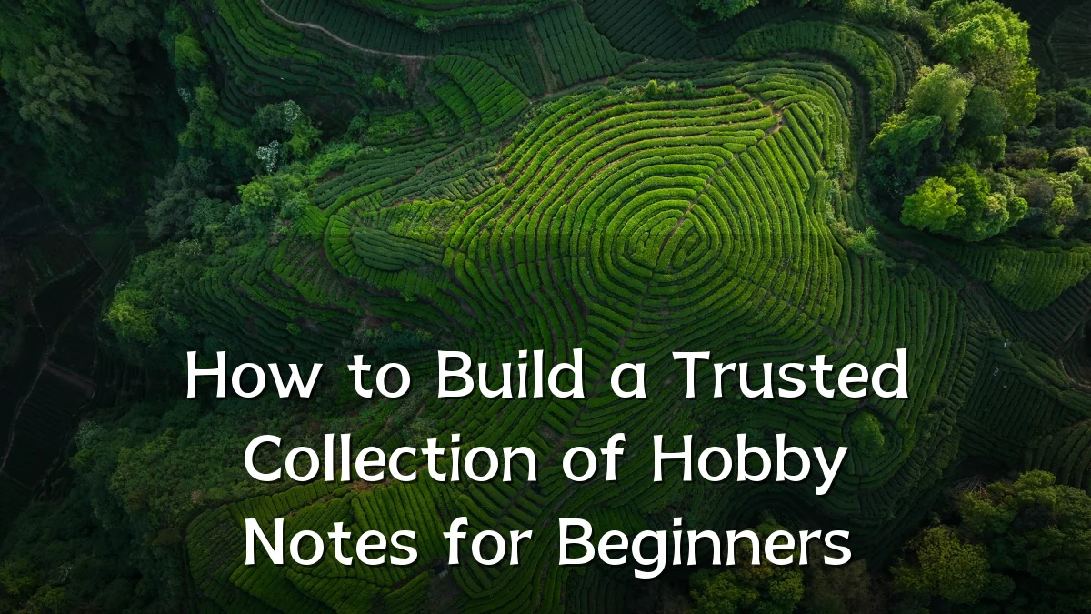How to Build a Trusted Collection of Hobby Notes for Beginners