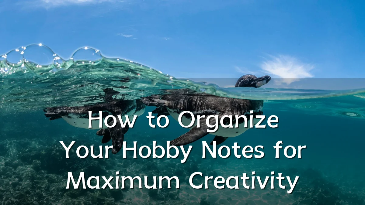 How to Organize Your Hobby Notes for Maximum Creativity