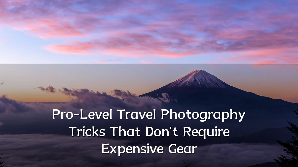 Pro-Level Travel Photography Tricks That Don't Require Expensive Gear