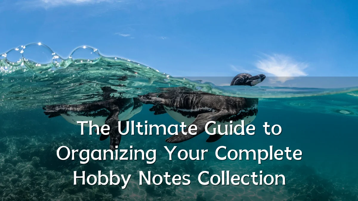 The Ultimate Guide to Organizing Your Complete Hobby Notes Collection