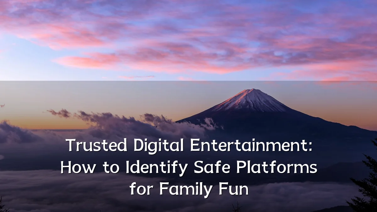 Trusted Digital Entertainment: How to Identify Safe Platforms for Family Fun