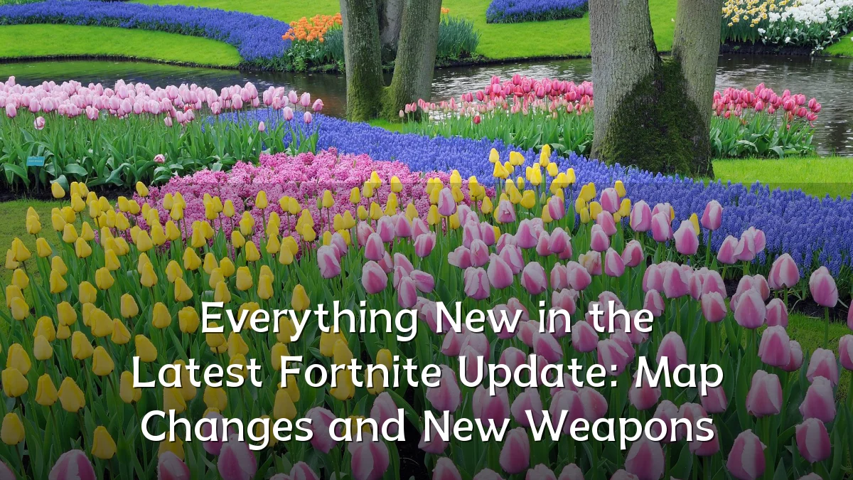 Everything New in the Latest Fortnite Update: Map Changes and New Weapons