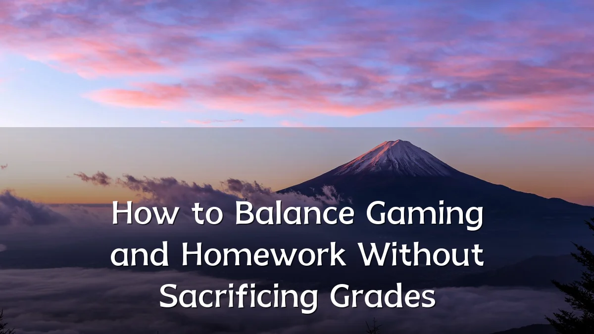 How to Balance Gaming and Homework Without Sacrificing Grades