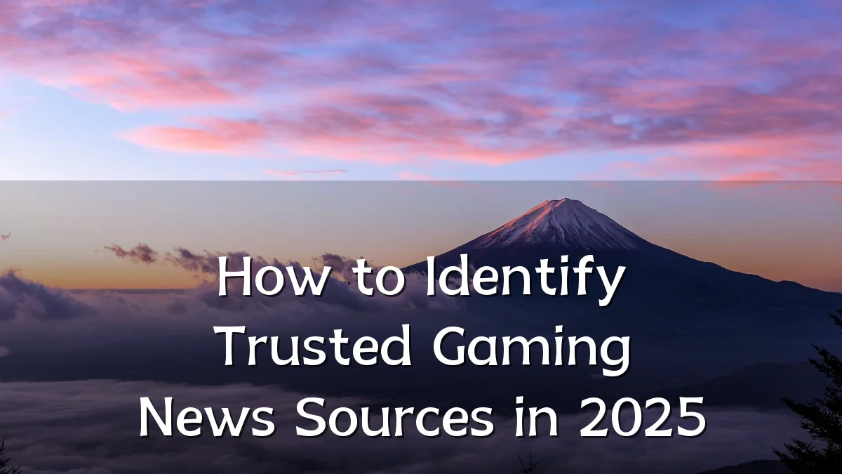 How to Identify Trusted Gaming News Sources in 2025