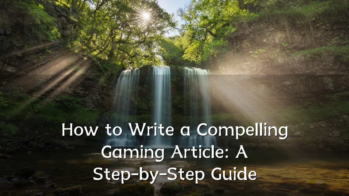 How to Write a Compelling Gaming Article: A Step-by-Step Guide
