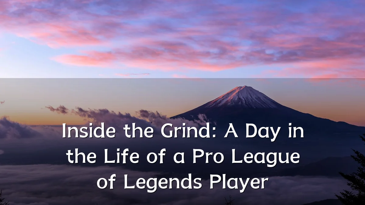 Inside the Grind: A Day in the Life of a Pro League of Legends Player