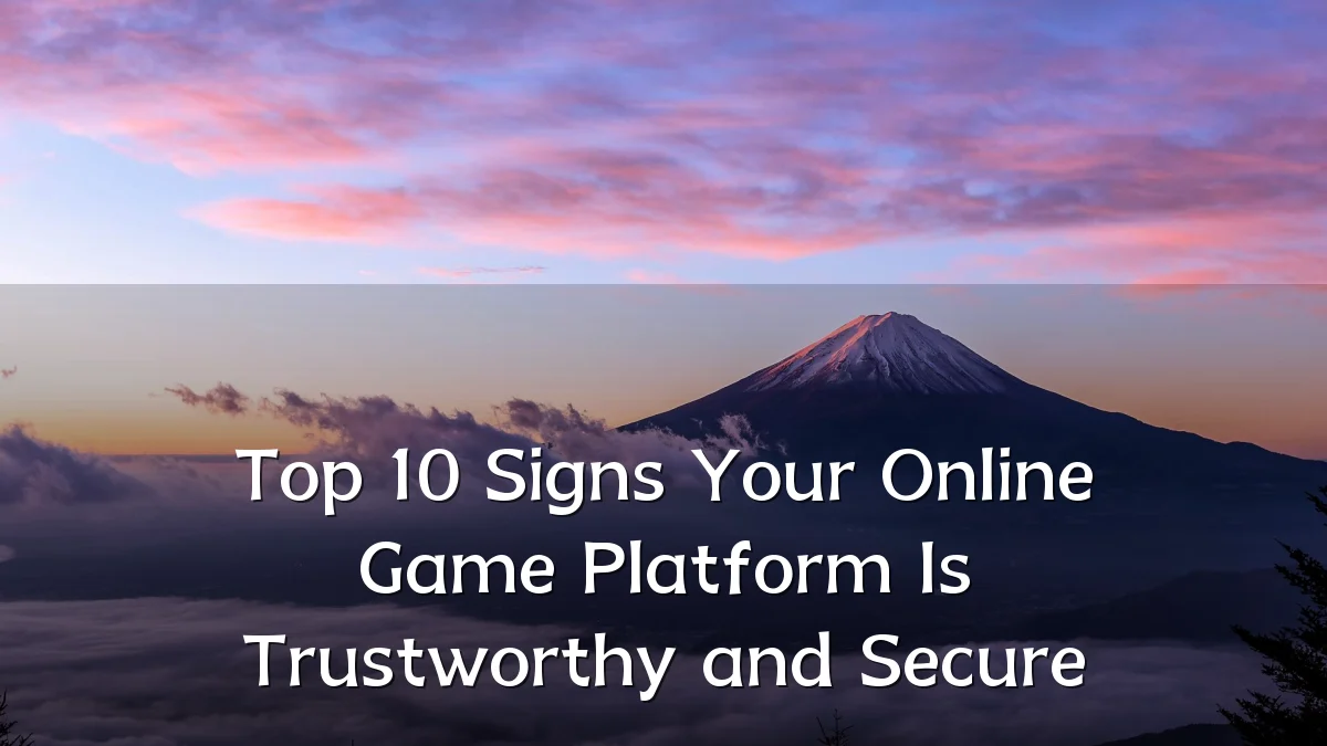 Top 10 Signs Your Online Game Platform Is Trustworthy and Secure
